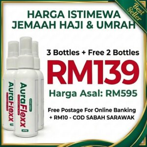 AuraFlexx 3 Botol + Free 2 Botol